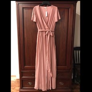 Kristina Maxi Dress XL - Baltic Born - Dusty Rose - Plus size 16 / 18 Long Dress